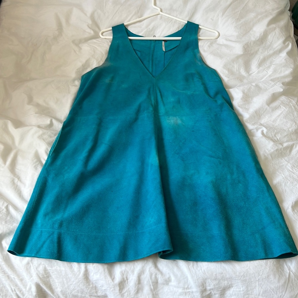 Free People Suede Aline Mini Dress